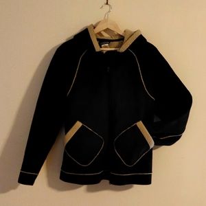 Women's Large Patagonia Faux suede and Sherpa fleece lined Winter Hoodie Jacket